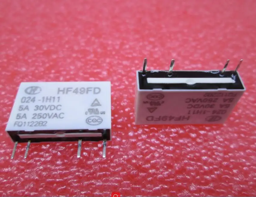 Новое реле 24 В постоянного тока Φ HF49F 024 1H1 HF49FD 1h11 1H11 5 А 250 DIP4|relay 24vdc|24vdc relayrelay 24v |