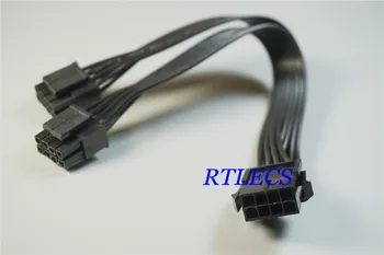 

2pcs EPS12V CPU Plug 8 Pin to Dual 8 Pin (4+4) Receptacle Splitter Power Cable adapte UL18 AWG 20 cm 2 CPU Motherboard Server PC