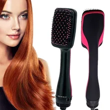 Мода 1 шт. 2 в 1 одношаговый Фен электрический фен, плойка мягкий гребень уход многоцелевой салонный фен Гладкий