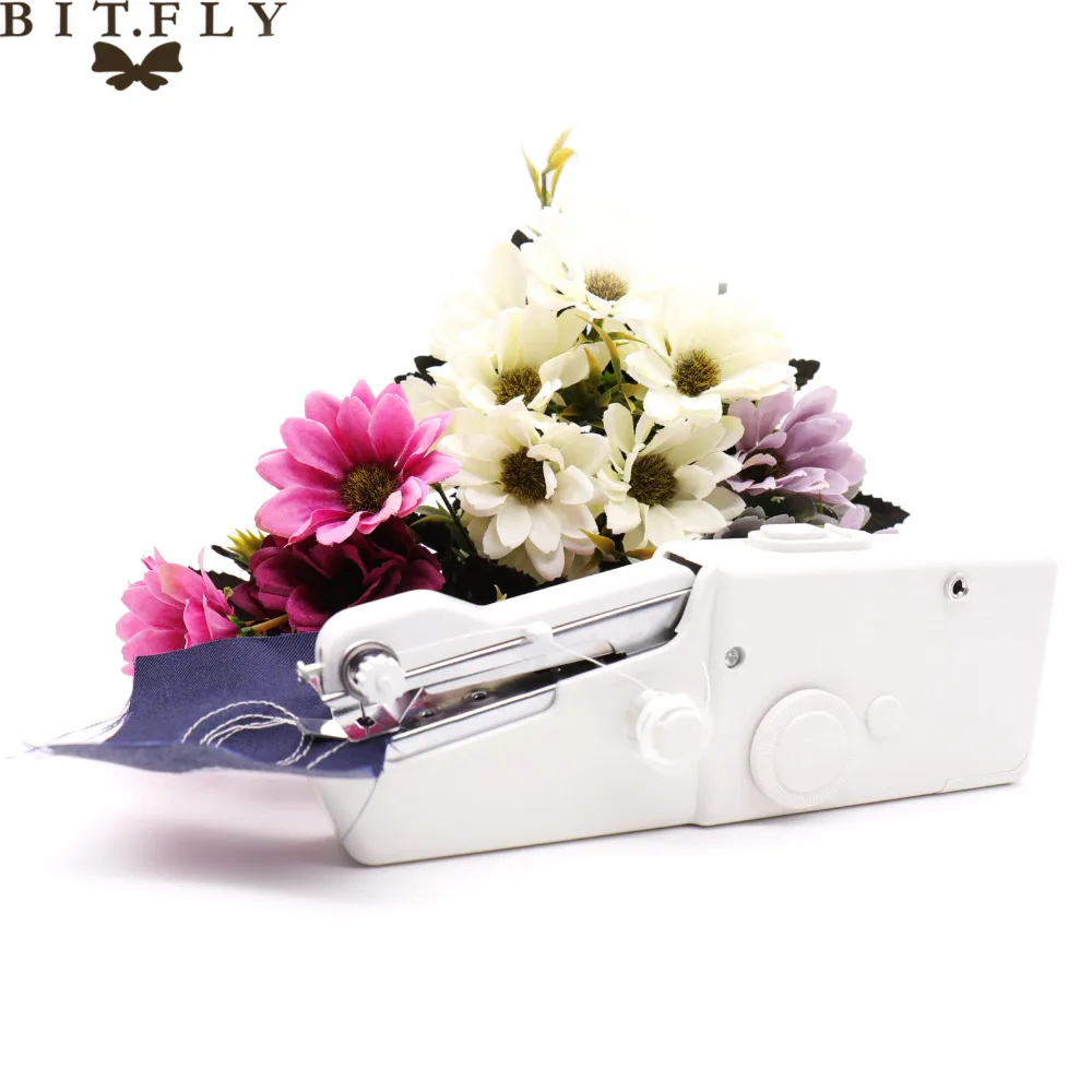 

Mini Portable Handheld sewing machines Stitch Sew needlework Cordless Clothes Fabrics Electric Sewing Machine Stitch Tool set