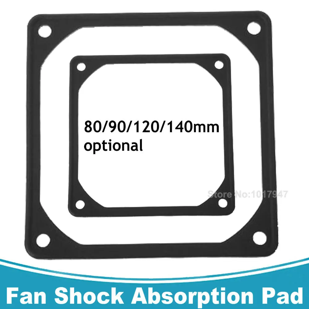

2PCS Gdstime 80MM 90MM 120MM 140MM PC Case Fan Anti Vibration Gasket Silicone Shock Absorption Pad