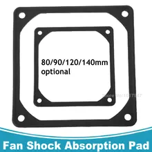 2 pièces Gdstime 80 MM 90 MM 120 MM 140 MM Boîtier PC Ventilateur Anti Vibrations Joint Silicone Choc Tampon D'absorption 