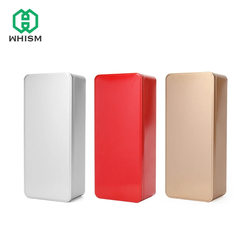 

WHISM Iron Organizer Candy Container Tea Bag Holder Metal Tea Caddy Coffee Powder Box Cans Cookies Storage Box for Jewelry Bin