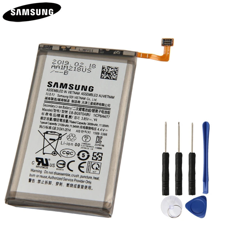 Аккумулятор для телефона EB-BG970ABU для samsung Galaxy S10E S10 E SM-G9700 G9700 3100 мАч подлинный сменный аккумулятор