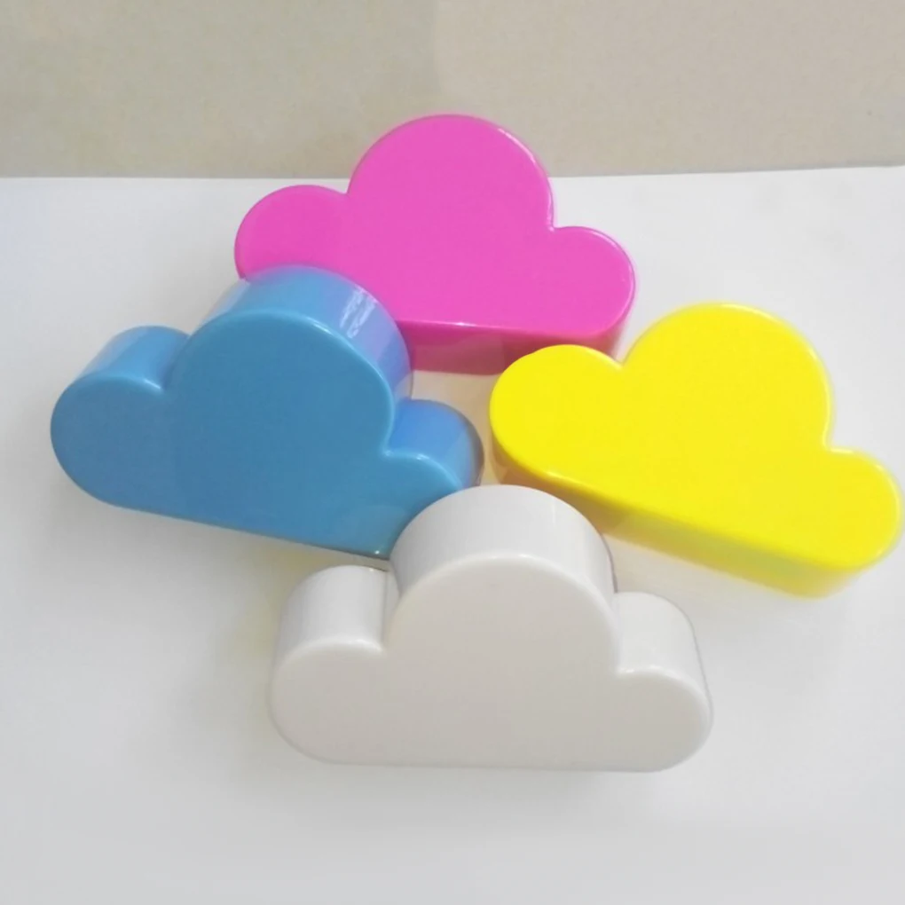 

Hot Sell Pink/Yellow Creative Cloud-shaped Wall Keychain Magnets Wall Key Holder Keys