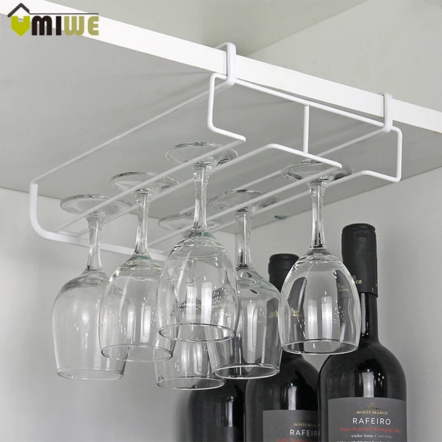 Under Cabinet Hanging Wine Cup Goblet Stainless Steel Gl Holder Under Cabinet Hanging Wine Cup Goblet Stainless Steel Gl Holder Rack Storage Organizer Champagne