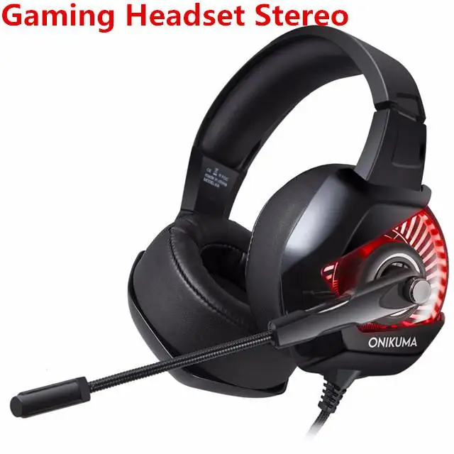 

MeterMall wired headphone Gaming Headset Stereo Game Headphone with Mic RGB LED Light for Xbox One Computer PC PS4 Gamer