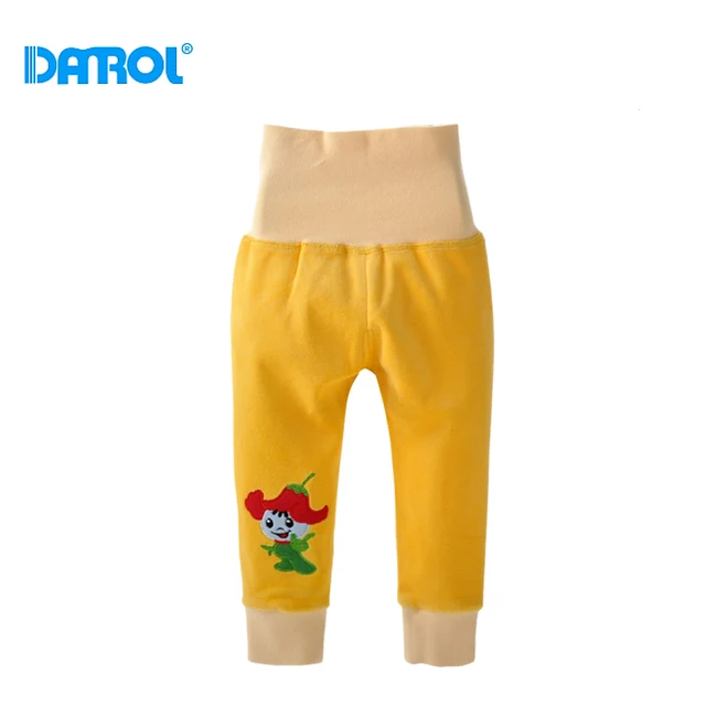 9M 24M Cotton Baby Boy Clothes Elastic Full Length Baby Pants High