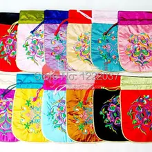 10 шт китайские вышитые шелковые ювелирные изделия мешочек и кошельки для монет упаковочные сумки