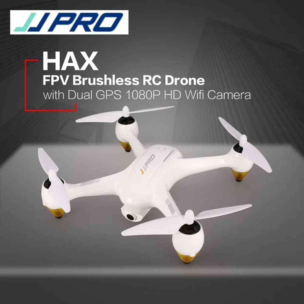 

JJPRO X3 HAX 2.4G Dual GPS Positioning 1080P HD Wifi Camera FPV Drone Brushless RC Drone Quadcopter One Key Return