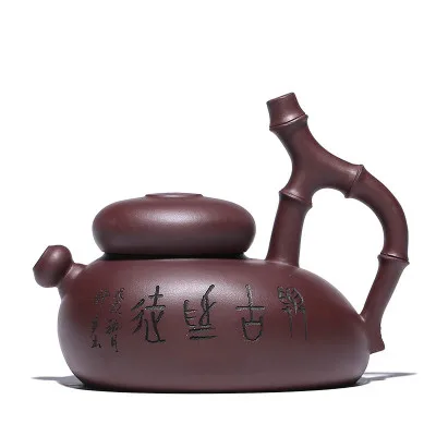 Creative pot Исин известный креативный фиолетовый помидор грязевой горшок фиолетовый песок чайный горшок все ручной работы прочность бамбуковый чайный горшок чайный набор кунг-фу - Цвет: Creative pot