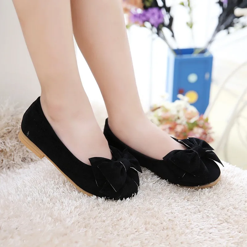 girl leather shoes bow (6)