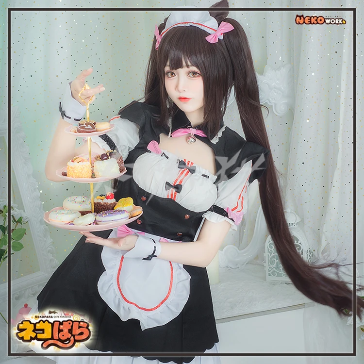 Anime Nekopara Chocola Vanilla Maid Cosplay Coconut Costume Sexy Party