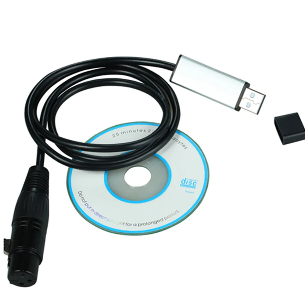 YIYANG USB в DMX интерфейс кабель-адаптер 110 см длина сценический светильник ПК DMX512 контроллер диммер DMX USB преобразования сигнала