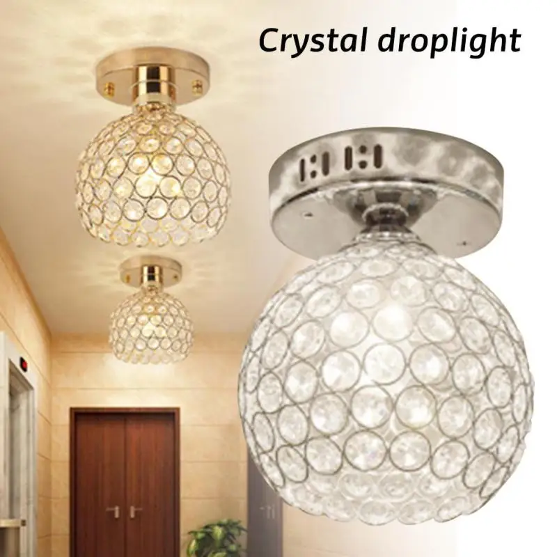 

Mini Ceiling Light Home Decoration Aisle Porch Corridor Lamp Cristal Lustres Dia Crystal 12/15/18 cm LED Ceiling lamp E27 Z35