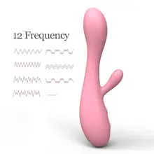 Erotic Sex Toys 12 Speeds Dual Rabbit Vibrators for Women G spot Vibrators Vibrating Body Massager Silicone Dildo Sex Products