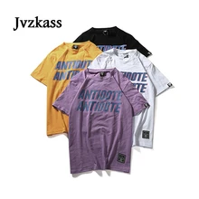 Jvzkass Harajuku с коротким рукавом женский bf Корейская свободная Ретро футболка-платье с рукавами до локтя и дикий ветер куртка женская Z164