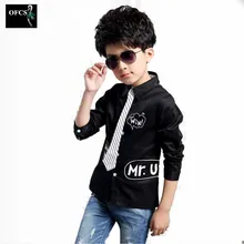 Г. Новые брендовые рубашки для мальчиков с длинными рукавами, с буквенным принтом, с галстуком-бабочкой, деловые рубашки для свадьбы для мальчиков детские нарядные рубашки