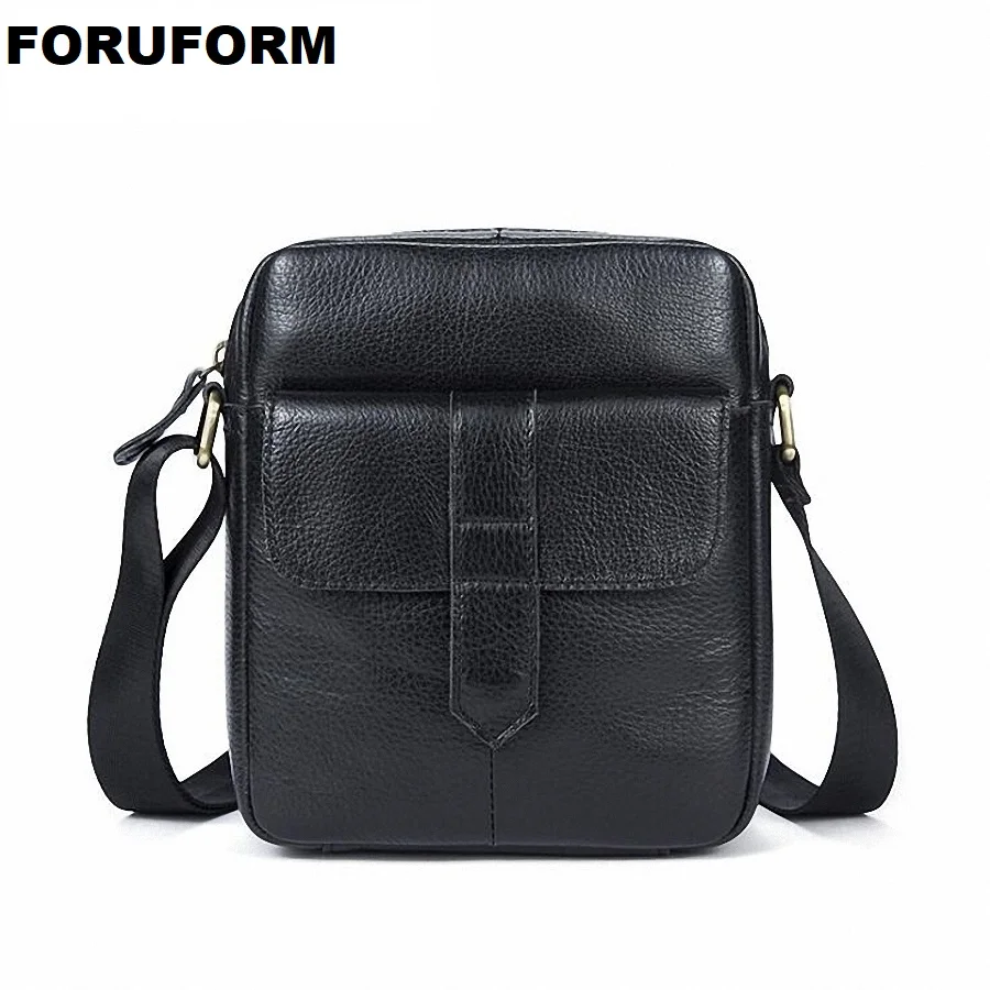 

Men's Bags Genuine Leather Male Crossbody Bags Strap Small Casual Flap Men Leather Messenger Bag Men's Shoulder Bag LI-2232