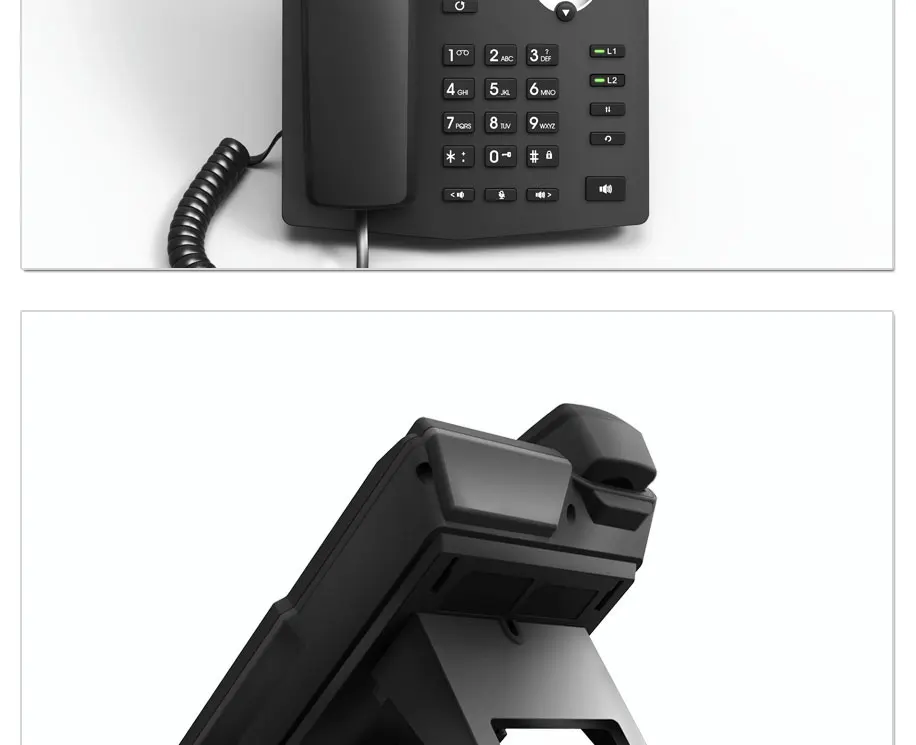 X3SP SOHO IP телефон промышленный телефон 2 SIP линии Открытый ВПН, HD голос, 2,4 дюймов цветной ЖК-дисплей настольный офис VoIP телефон