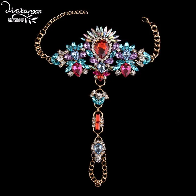Dvacaman бренд Мода 2017 г. тела ожерелье с кристаллом, украшение Для женщин Свадебная вечеринка заявление аксессуары Bijoux подарки на день