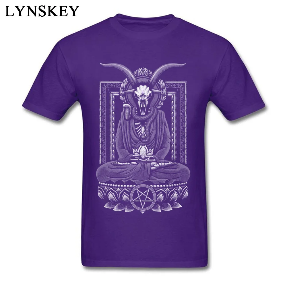 Мужские топы футболка Baphomet Nirvana белые полутоновые Faddish футболки из 100% хлопка с