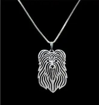 

DANGGAO fashion Newest Handmade Hollow Pyrenean Shepherd Pendant choker Necklace for women Dog charm Jewelry Pet Lovers Gift