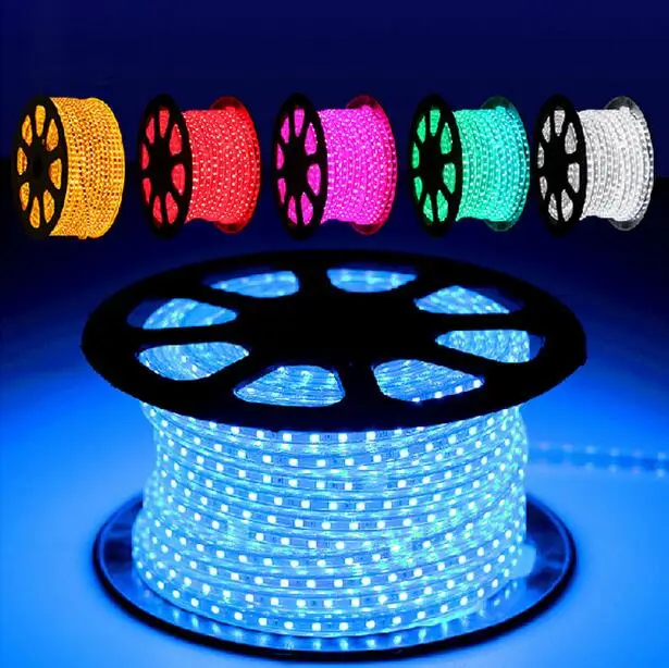 

SMD 5050 AC220V LED Strip Flexible Light 60leds/m Waterproof Led Tape LED Light With Power Plug 1M/2M/3M/5M/6M/8M/9M/10M/15M/20M