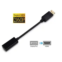 Портативный кабель-удлинитель DisplayPort DP Male to HDMI Female Adapter прочный кабель-удлинитель DP Cables видео кабель