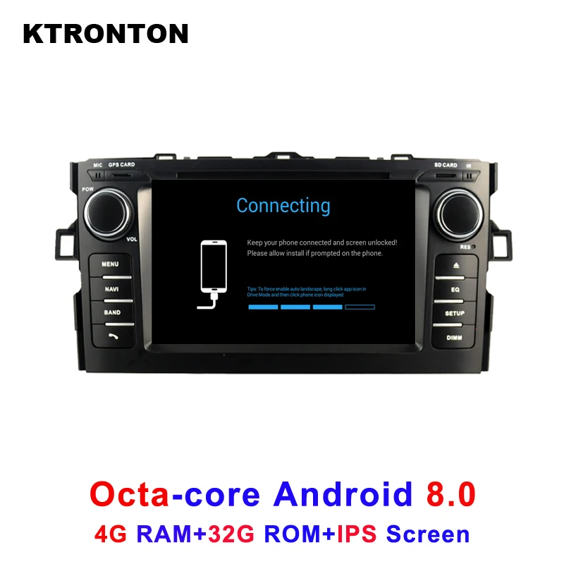 

Updated ! 4GB RAM 32GB ROM Octa-Core Android 8.0 Car DVD GPS Navi Player for Toyota AURIS with Radio BT Wifi DVR IPS Screen