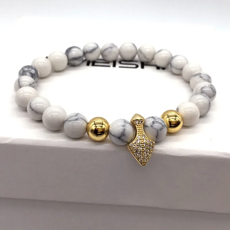

NAIQUBE Fashion 2019 New Shield Bead Bracelets Men Classic Simple Bead Charm Bracelet For Women Jewelry Gift