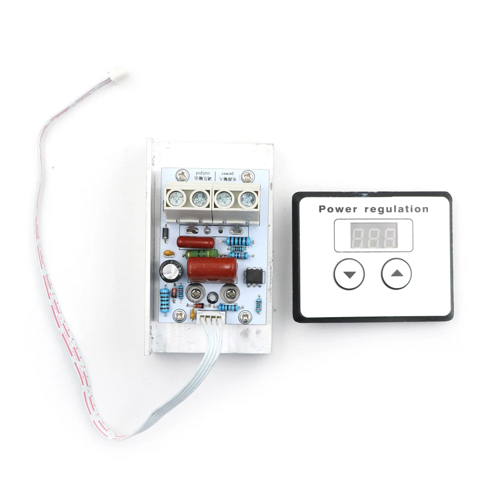 

Digital Meters AC 220V 10000W 80A Digital Control SCR Electronic Voltage Regulator Speed Control Dimmer Thermostat