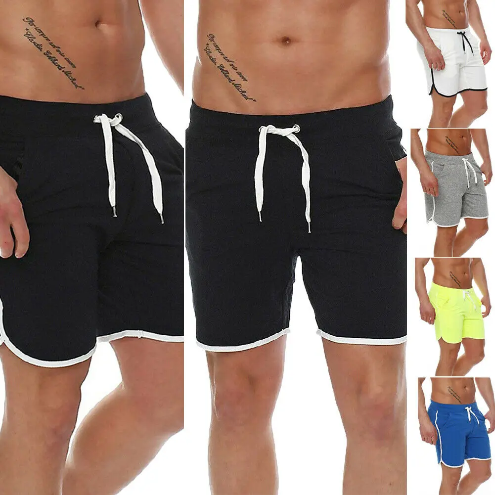 

NEW Fits Cotton Pants Joggers Men's Casual Shorts Fitness Bodybuilding Sport