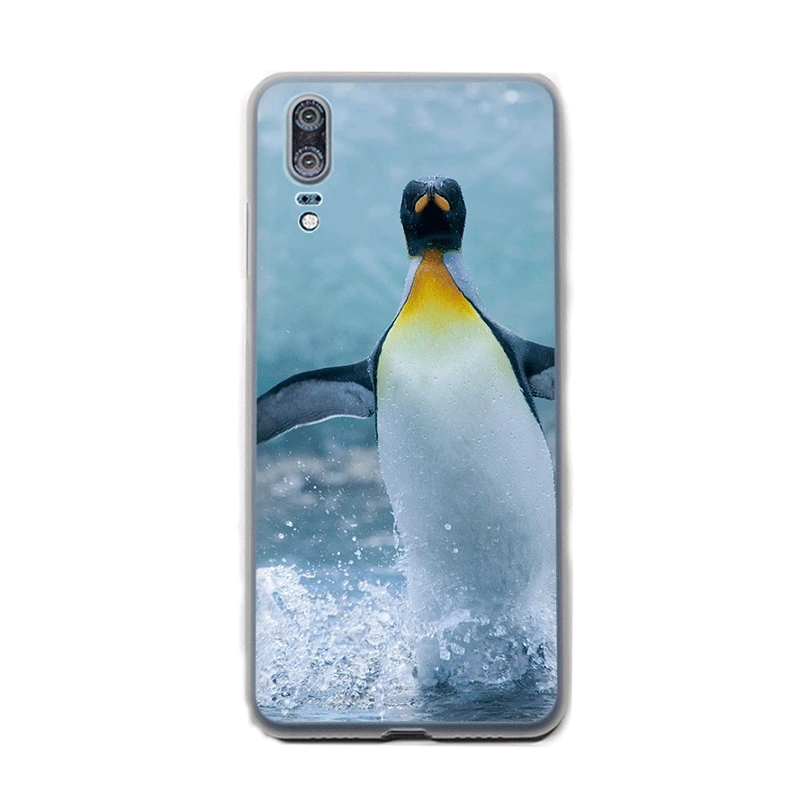 Чехол Desxz для P Smart P30 P8 P9 P20 P10 Pro Lite Plus MINI жесткий чехол милый пингвин полярный