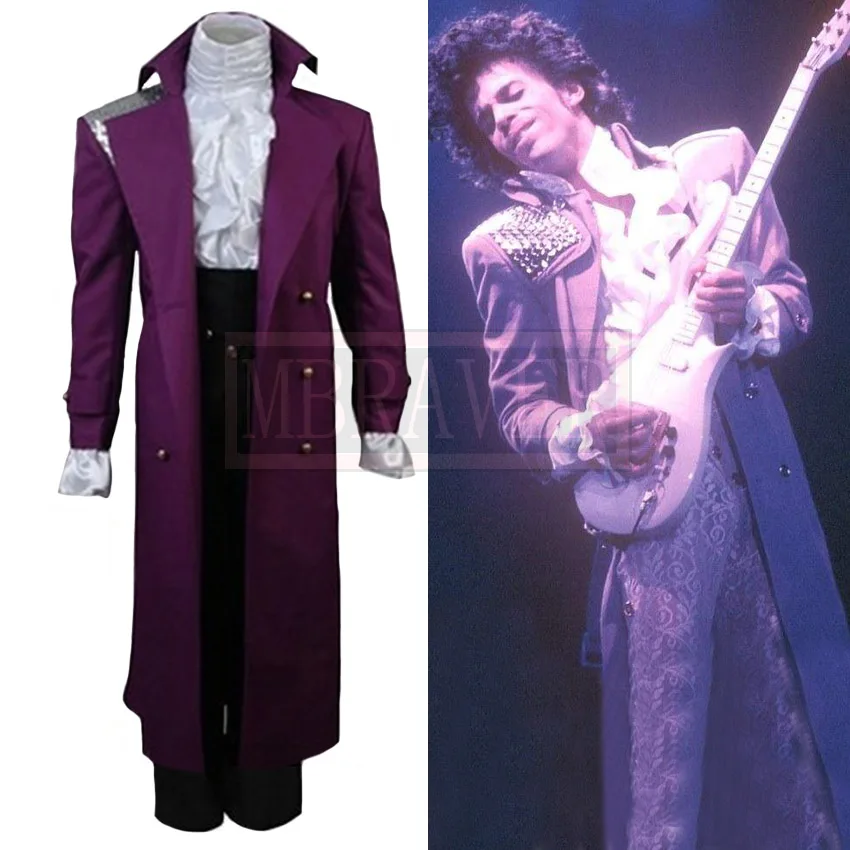 Prince Rogers Nelson Purple Rain Halloween Cosplay Costume Halloween ...
