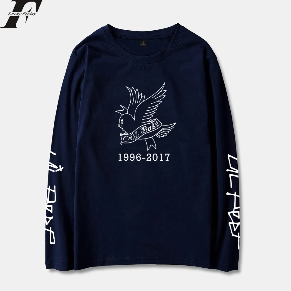 LUCKYFRIDAYF 2018 Lil Peep Rap Spring Long Sleeve T-Shirt Men/Women Cotton Print Casual Style Man Streetwear T-shirt Clothes LUCKYFRIDAYF 2018 Lil Peep Rap Spring Long Sleeve T-Shirt Men/Women Cotton Print Casual Style Man Streetwear T-shirt Clothes