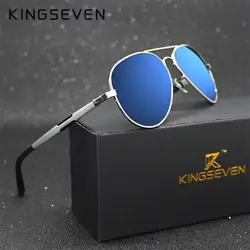 Kingseven Алюминий магния золото моды поляризованных солнцезащитных очков линзы Для мужчин/Для женщин вождения зеркало солнцезащитные очки