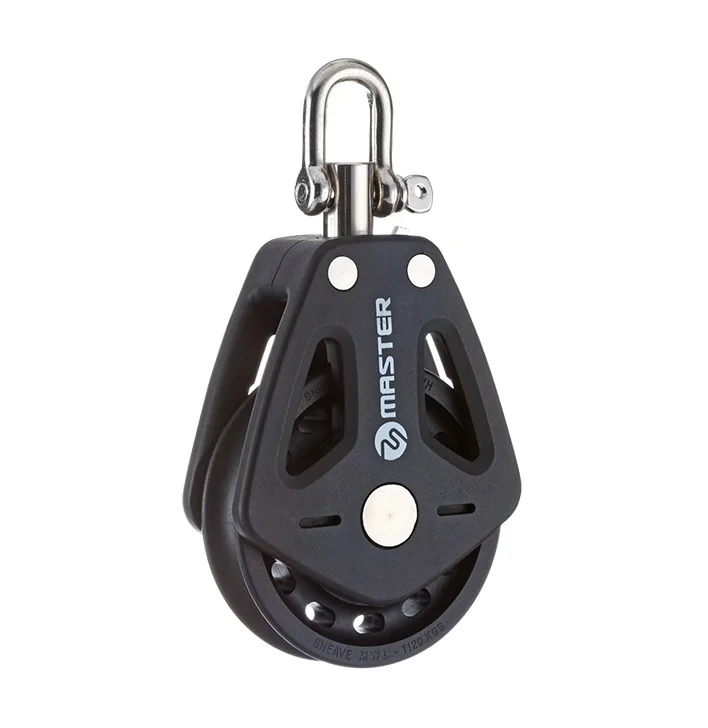 Sailboat Dinghy Hardware 60mm 2 1/3" Single Swivel Shackle Block Small