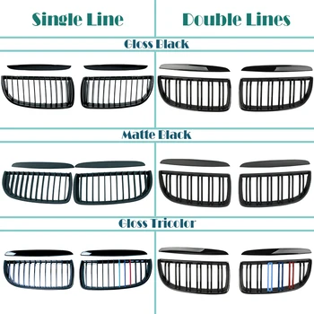 

1set Car Kidney Front Racing Grills Grilles For BMW E90 E91 BMW 3 Series 2005 2006 2007 2008 Saloon Touring Accessories