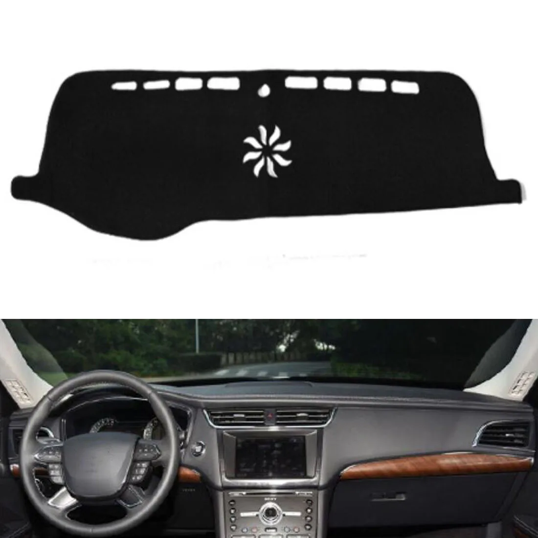 

Dongzhen Fit For Ford Taurus 2015-2016 Car Dashboard Cover Avoid Light Pad Instrument Platform Dash Board Cover