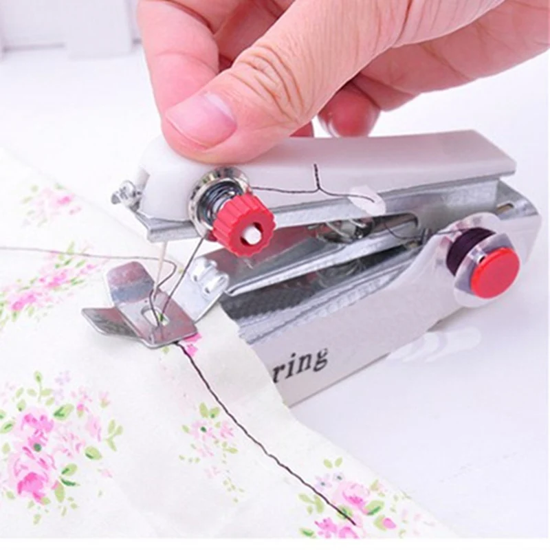Домашняя мини ручная швейная машина портативная маленькая карманная рукоделие беспроводные ручные швейные инструменты для ткани