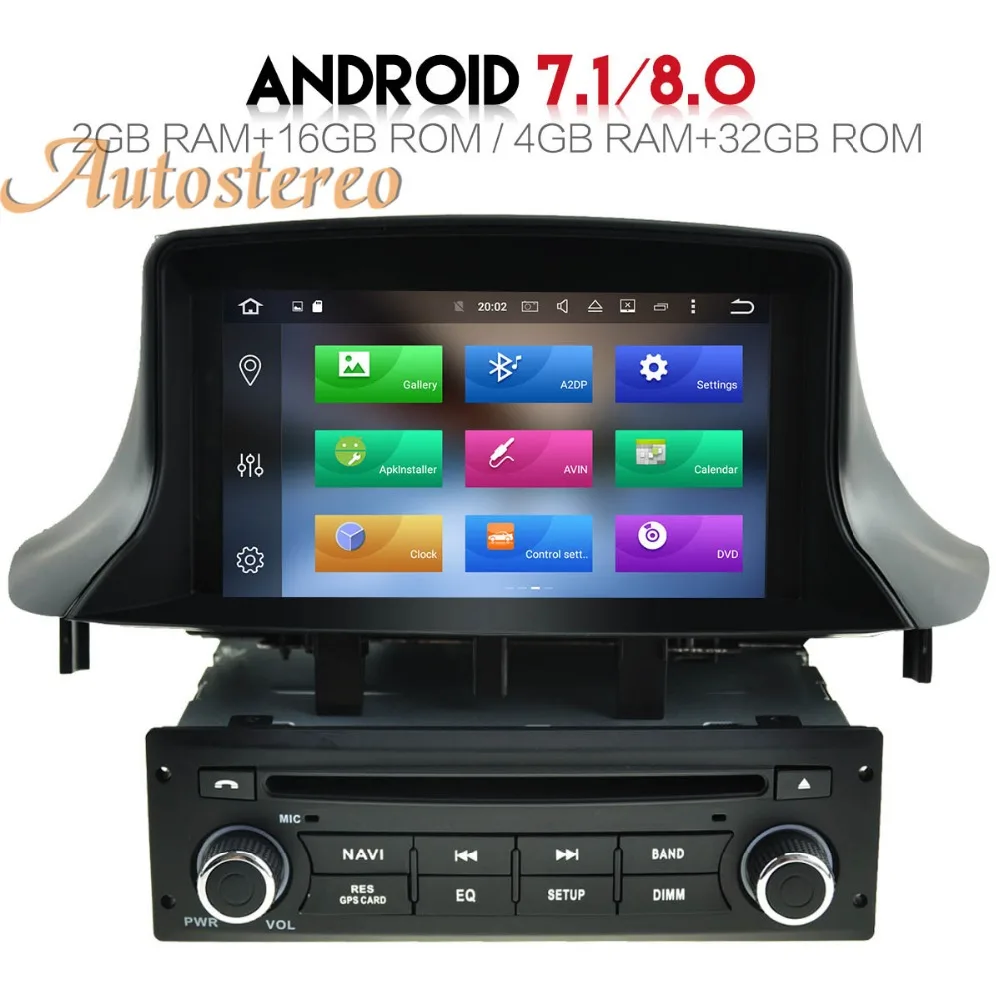 Excellent Autostereo Android9 car radio Car DVD CD Player For Renault Megane 3 Fluence 2014 2015 GPS navigation headunit tape recorder 4GB 3