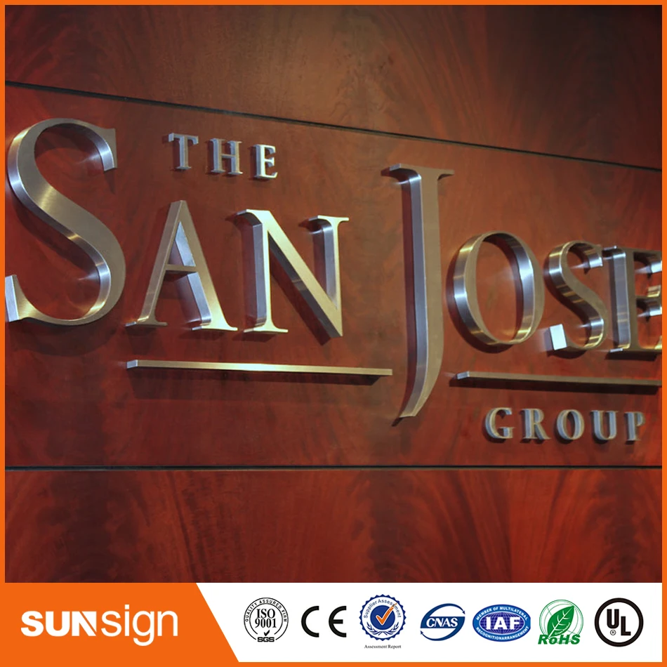 

3D rust-proof outdoor chrome finish led channel letter signs