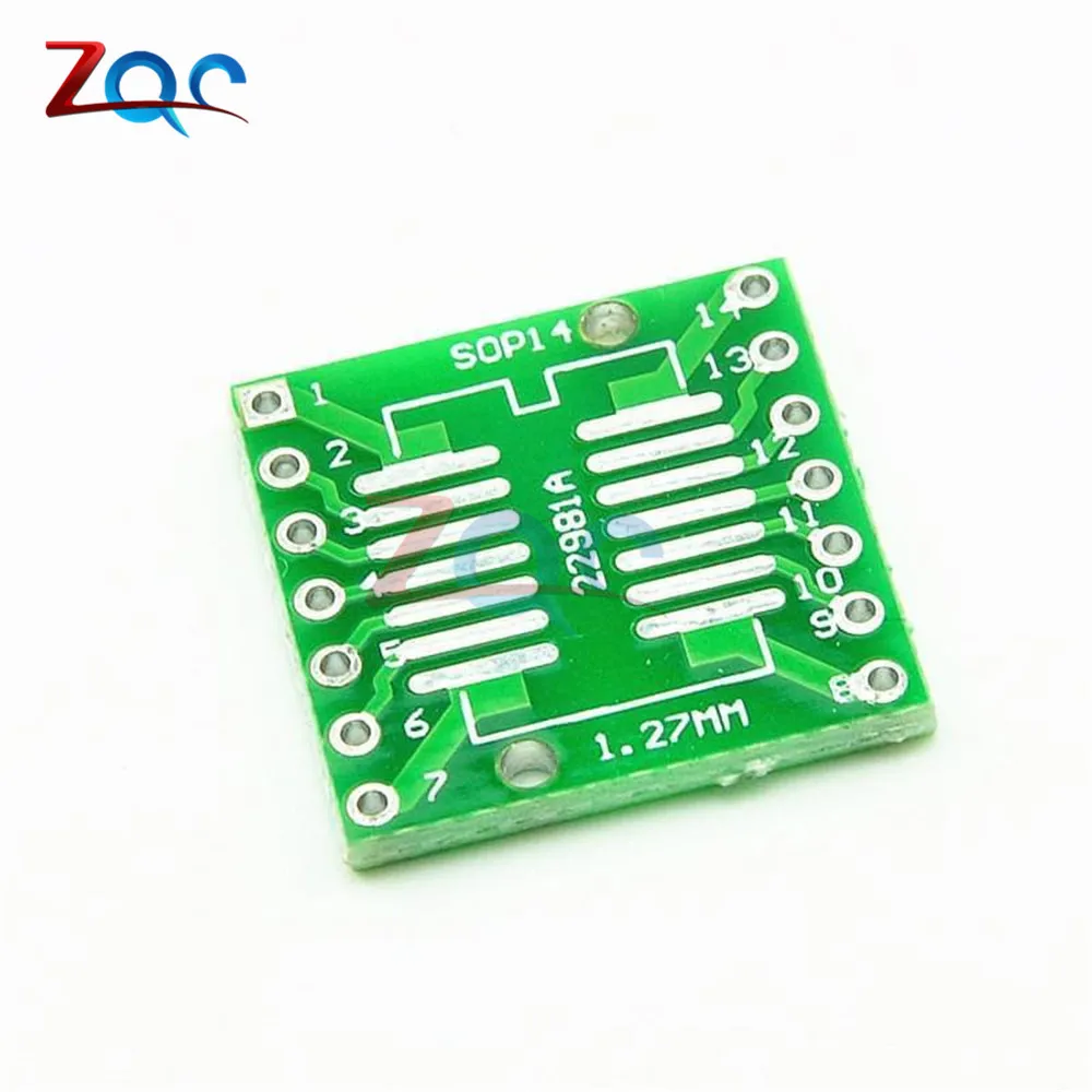 20 шт. SOP14 SSOP14 TSSOP14 to DIP14 Pinboard SMD адаптер для DIP 0 65 мм/1 27 мм до 2 54 Pin Pitch PCB плата