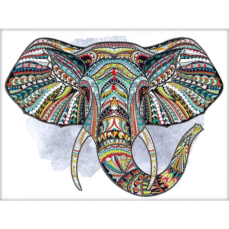 

50*40cm DIY Crystal Special Shaped Animal Elephant Diamond Painting for Decoration