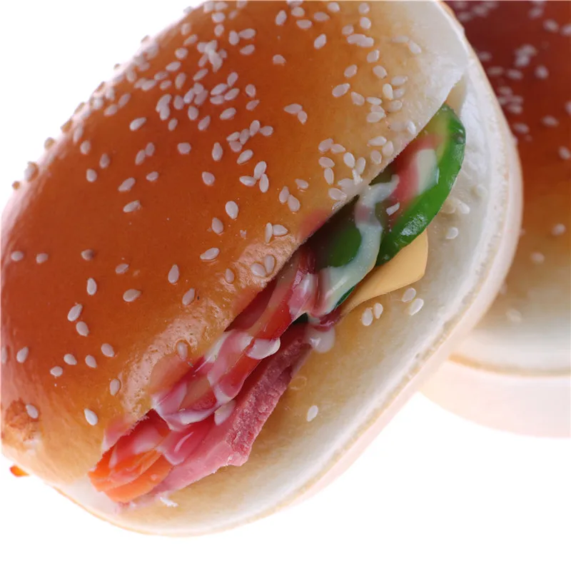 Высокое Качество Гамбургер сжатие торта Kawaii хот-дог мягкими медленно поднимающийся эластичный Шарм милый хлеб ремень детские игрушки подарок
