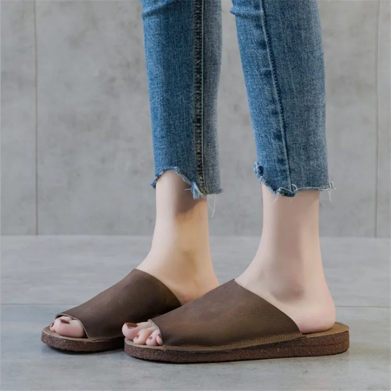 

New original retro women's shoes soft bottom casual versatile comfortable flat shoes fashion breathable wear women's sandals