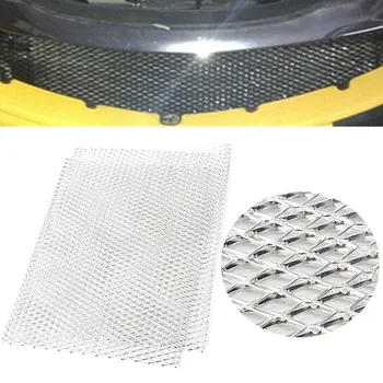 

Universal 100cm x 33cm Aluminium Car Racing Grille Mesh Vent Car Tuning Grill Silver