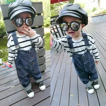 Комбинезоны для малышей; Джинсовая одежда в ковбойском стиле; Детский комбинезон; Новинка года; сезон весна; комбинезон на лямках; детские комбинезоны; модная одежда; От 3 до 8 лет