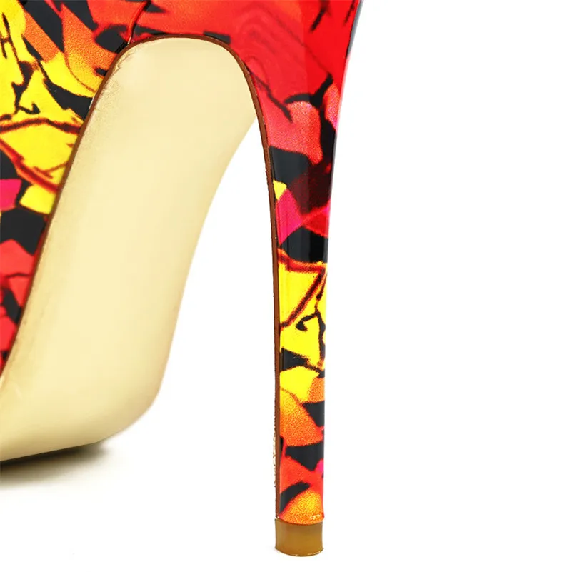FEDONAS Euro Style Women Mixed Colors Pointed Toe Thin High Heels Ankle Boots Spring Autumn Fashion Sexy Party Basic Shoes Woman